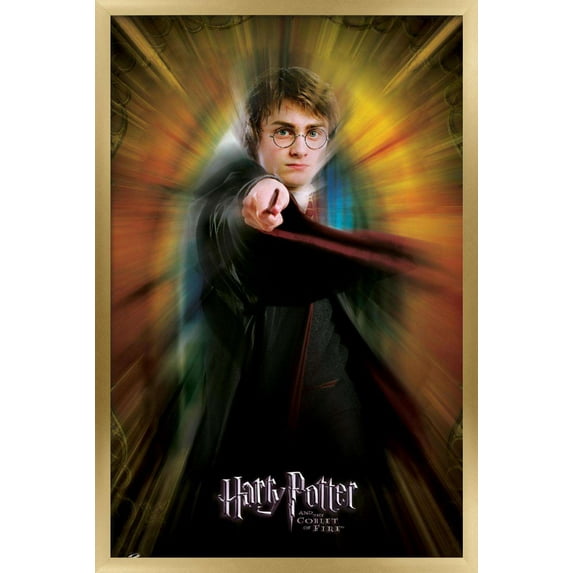 Harry Potter and the Goblet of Fire - Harry One Sheet Wall Poster, 14.725" x 22.375", Framed