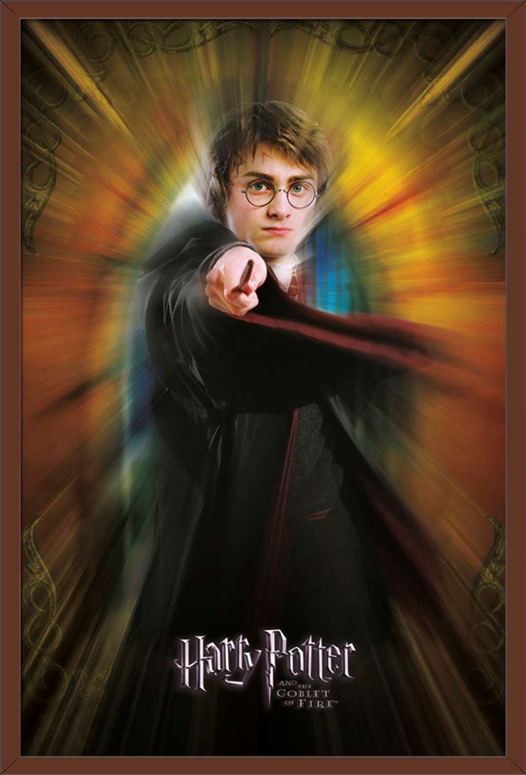 Harry Potter and the Goblet of Fire - Harry One Sheet Wall Poster, 22.375" x 34", Framed
