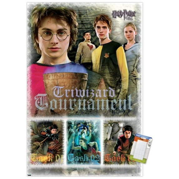 Harry Potter and the Goblet of Fire - Triwizard Tournament Wall Poster, 22.375" x 34"