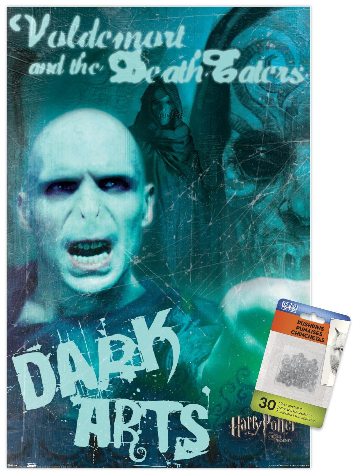 Harry Potter and the Order of the Phoenix - Dark Arts Wall Poster with Push Pins, 14.725" x 22.375"