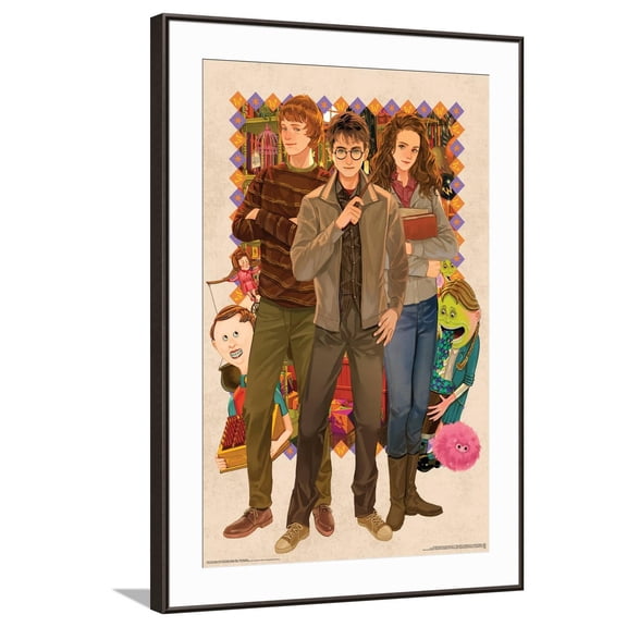 Harry Potter and the Philosopher's Stone (2001) - Wizarding Shop Canvas Wall Poster, 22.375" x 34"