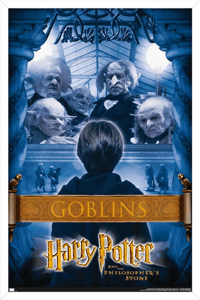 Harry Potter and the Philosopher's Stone - Bankers Wall Poster, 14.725" x 22.375", Framed