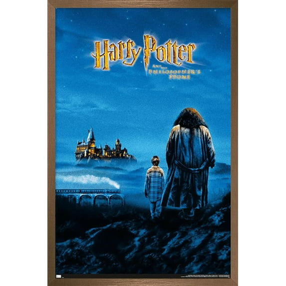 Harry Potter and the Philosopher's Stone - Key Art Wall Poster, 14.725" x 22.375", Framed