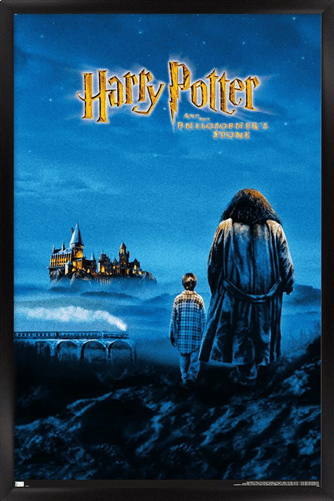 Harry Potter and the Philosopher's Stone - Key Art Wall Poster, 22.375" x 34", Framed
