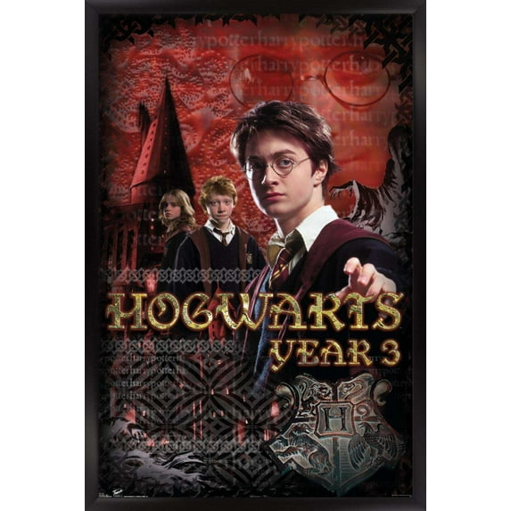 Harry Potter and the Prisoner of Azkaban - Year 3 Wall Poster, 14.725" x 22.375", Framed