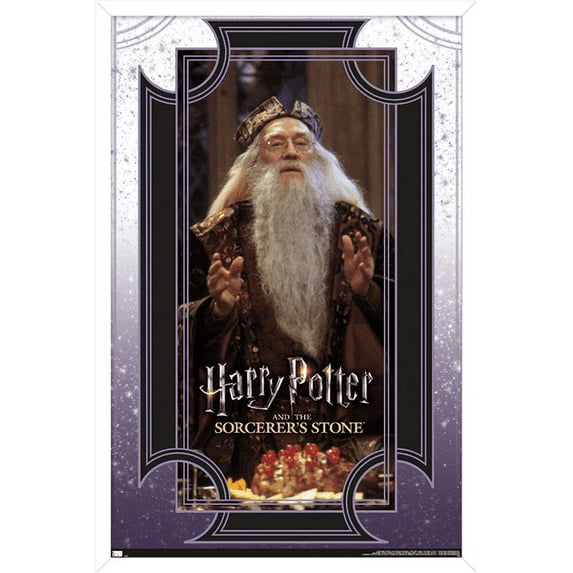 Harry Potter and the Sorcerer's Stone - Dumbledore Wise Wall Poster, 14.725" x 22.375", Framed