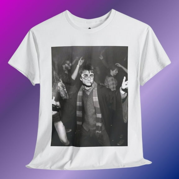 Harry Potter hit the dancefloor Unisex T-Shirt, White Color, Size M