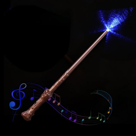 D.FAMMILY Wand Night Light,Emit Light LED Magic Wand With Sound, Halloween Prop