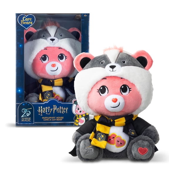 Open Box Harry Potter x Care Bears - Hufflepuff House Love-a-Lot Bear 12" Plush