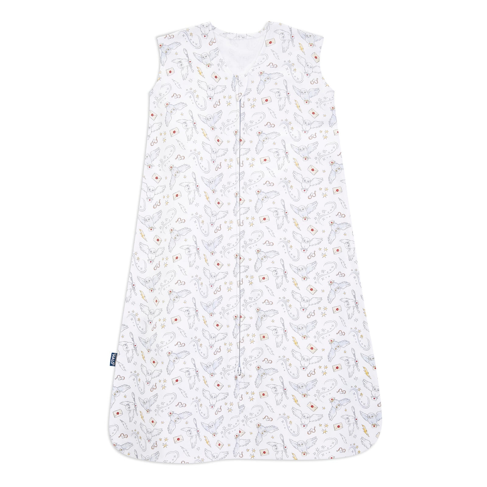 Harry Potter x HALO SleepSack Wearable Blanket Cotton, Messenger, Multicolor, Unisex, Infant, Medium, 6-12 Months