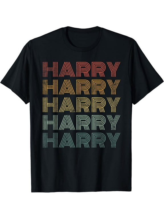 Harry Repeated Vintage Harry Name T-Shirt