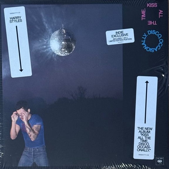 Harry Styles Kiss All The Time. Disco, Occasionally. LP indie w/ poster