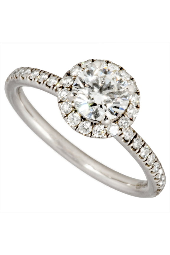 Pre-Owned Harry Winston Micro Pav Ring, 0.51ct Diamond, Approximately Size 6.5, Pt950, 3.3g,...