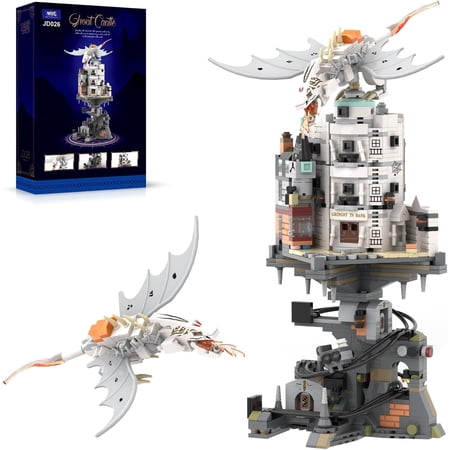 Harry Wizarding Bank Building Set Potter Architecture Model Compatible with Lego 1056Pcs