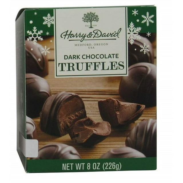 Harry and David Dark Chocolate Truffles (Holiday Packaging) (2 Pack