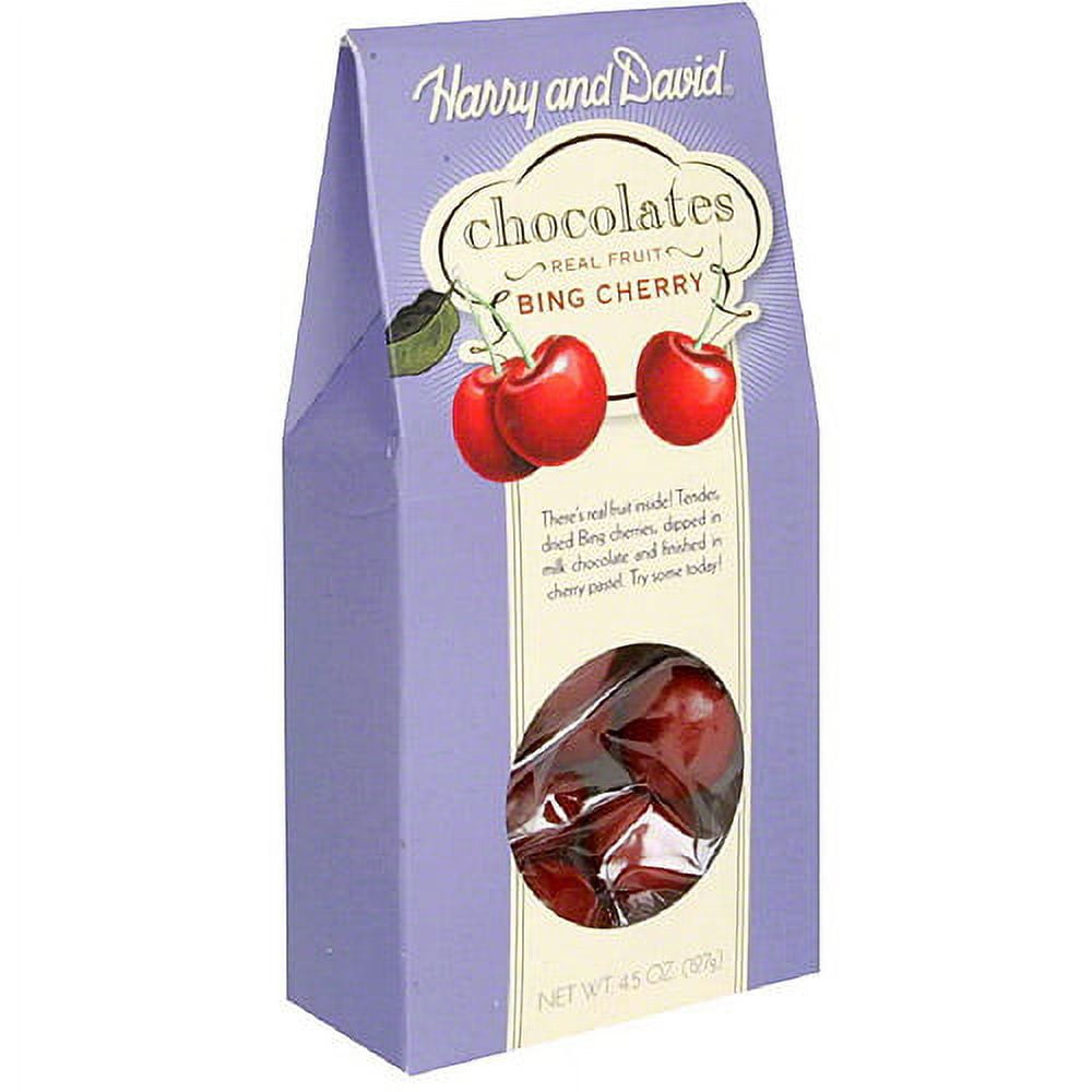 Harry and David Milk Chocolate Bing Cherries, 4.5 oz, (Pack of 6)