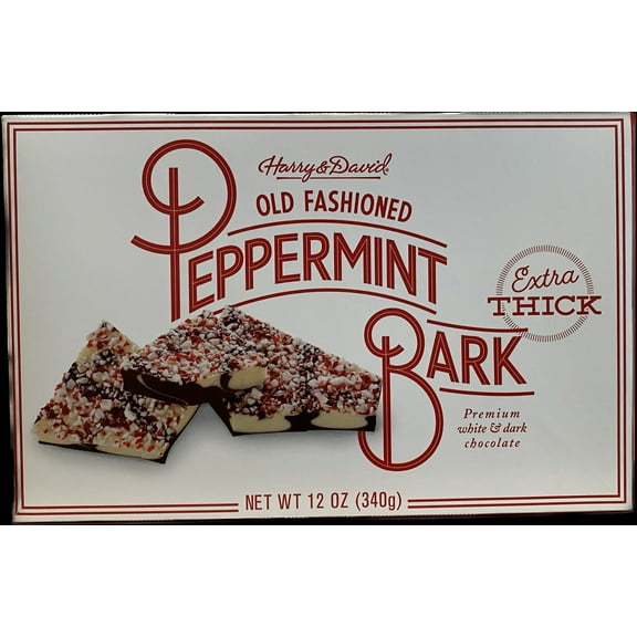 Harry& David Old Fashioned Peppermint Bark 12 oz Box