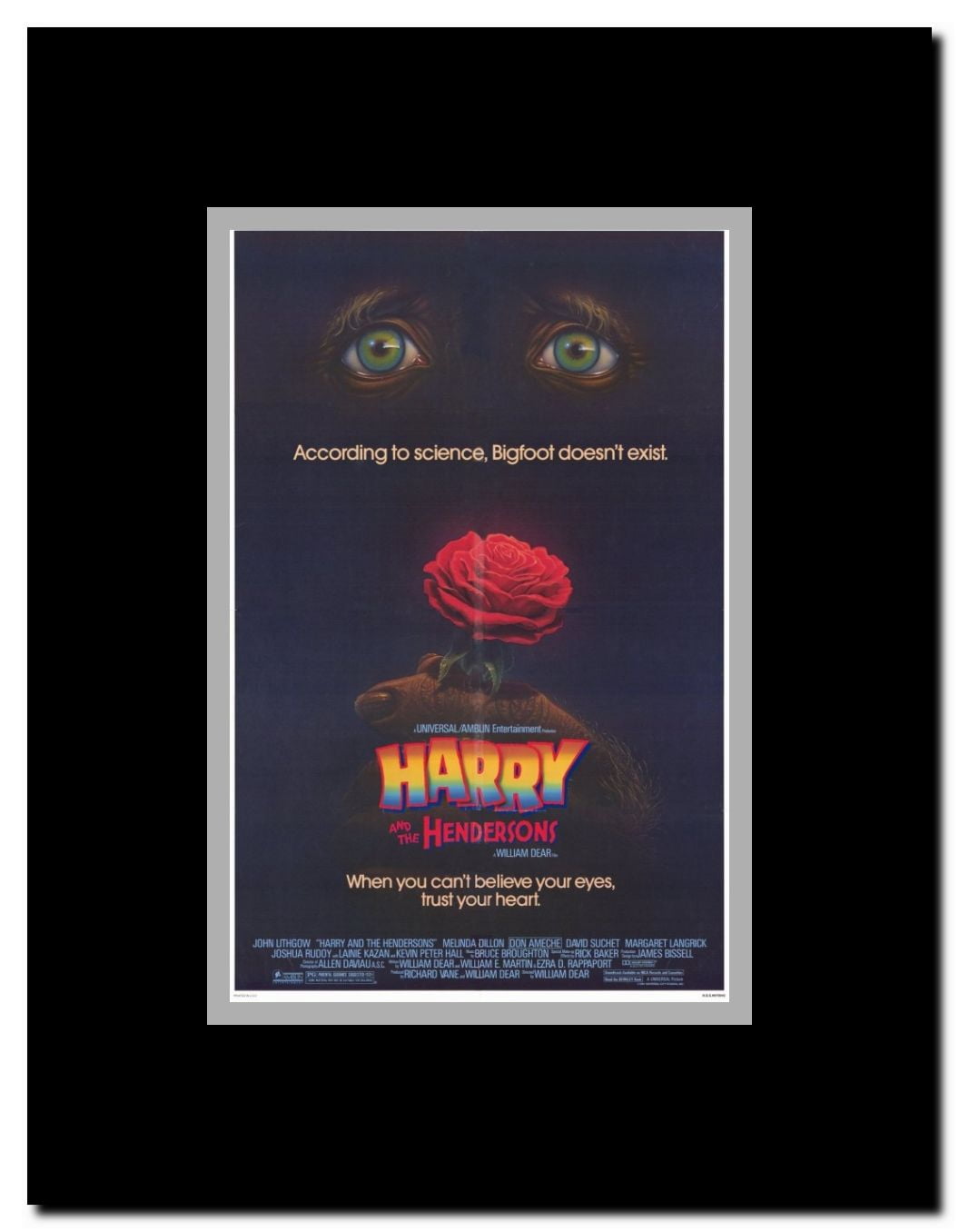 Harry and the Hendersons Framed Movie Poster