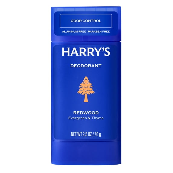 Harry's Aluminum-Free Deodorant for Men, Odor Control, Redwood, 2.5 oz