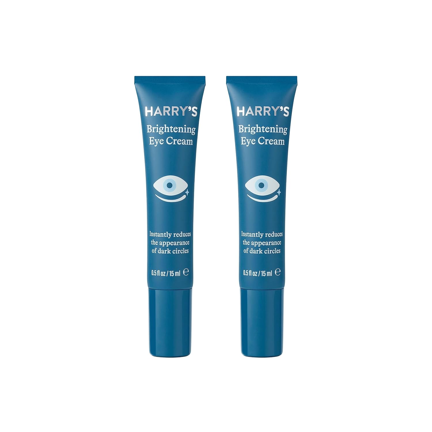 Harry's Brightening Eye Cream Reduce Appearance of Dark Circles 0.5 Fl Oz, 2 Pack