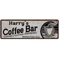thumbnail image 1 of Harry's Coffee Bar Personalized Sign Kitchen Decor 8x24 108240007275, 1 of 1