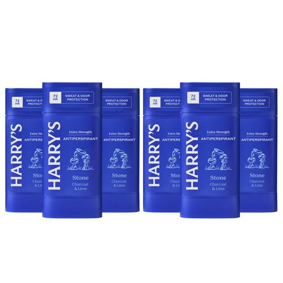 Harry's Extra-Strength Antiperspirant - Odor & Enhanced Sweat Control Antiperspirant for Men - Stone (6 Count)