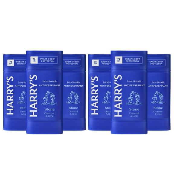 Harry's Extra-Strength Antiperspirant - Odor & Enhanced Sweat Control Antiperspirant for Men - Stone (6 Count)