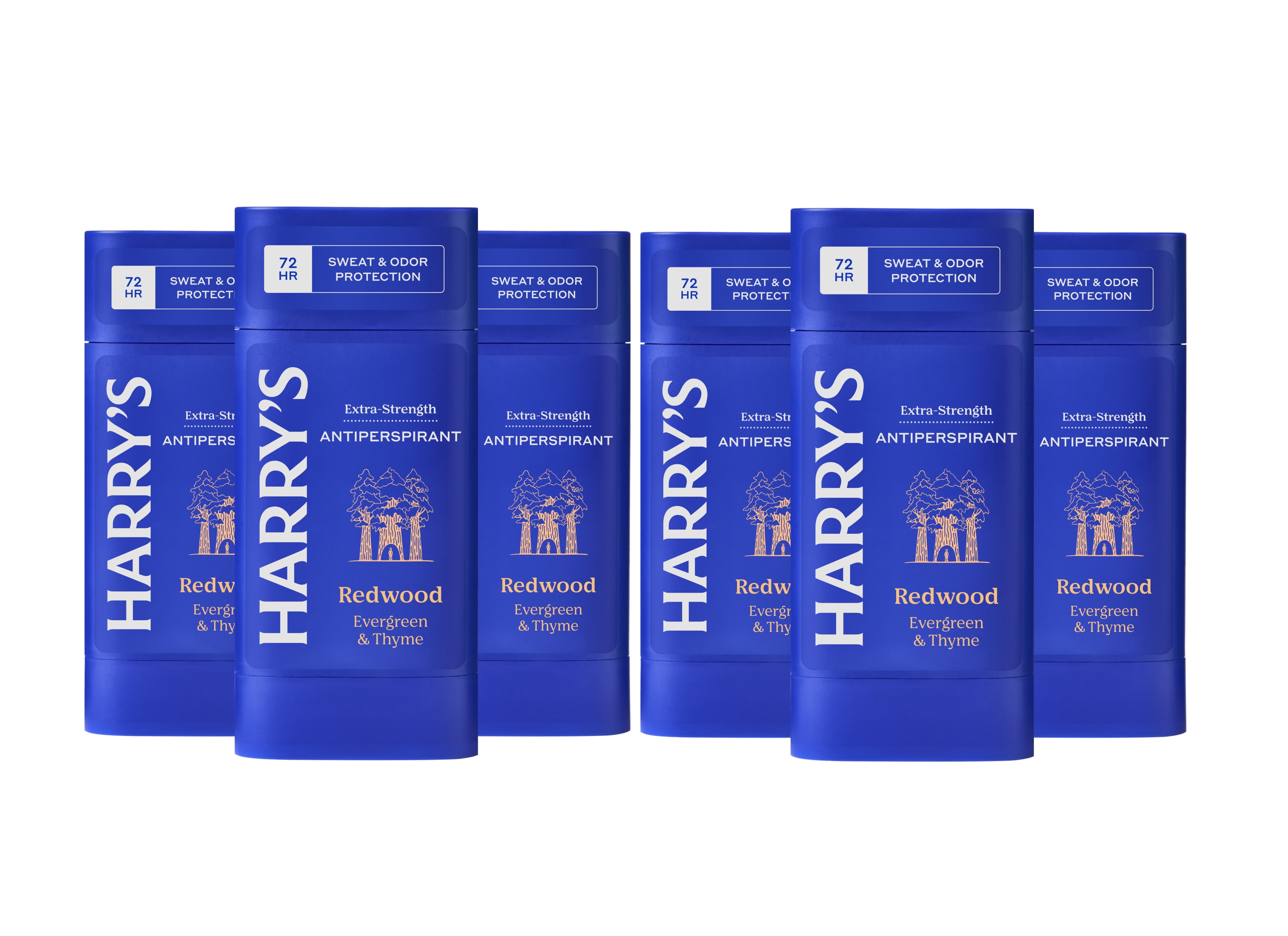 Harry's Extra-Strength Antiperspirant - Odor & Enhanced Sweat Control Deodorant for Men- Redwood, 2.5 Ounce (Pack of 6)