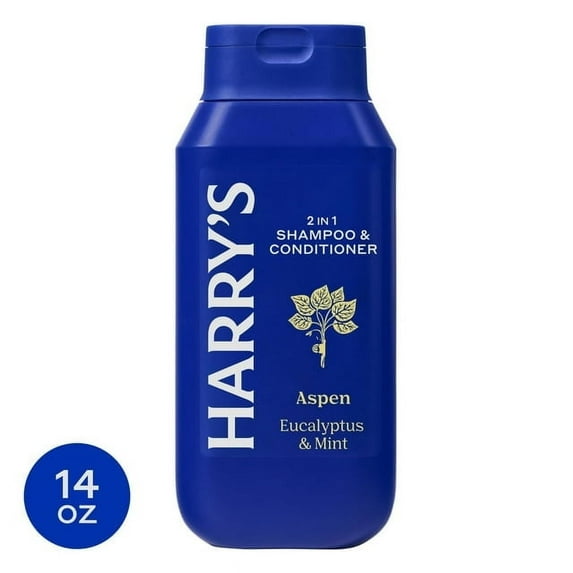 Harry's Men's 2 in 1 Shampoo and Conditioner, Original Aspen Scent, 14 fl oz (2 Pack)