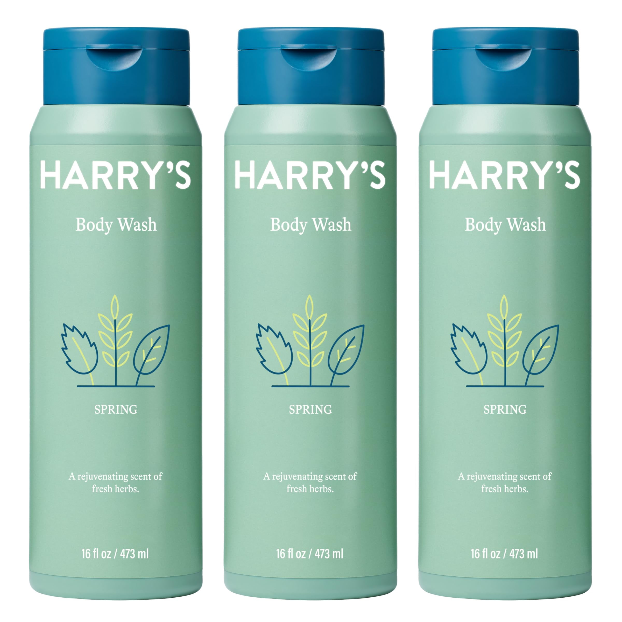 Harry's Men's Body Wash Shower Gel Spring, 16 Fl Oz (Pack of 3) C13