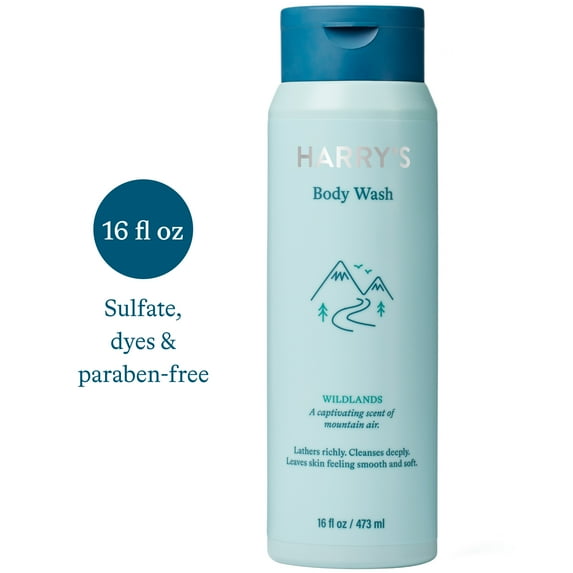 Harry's Men's Cleansing Body Wash, Wildlands Scent, 16 fl oz