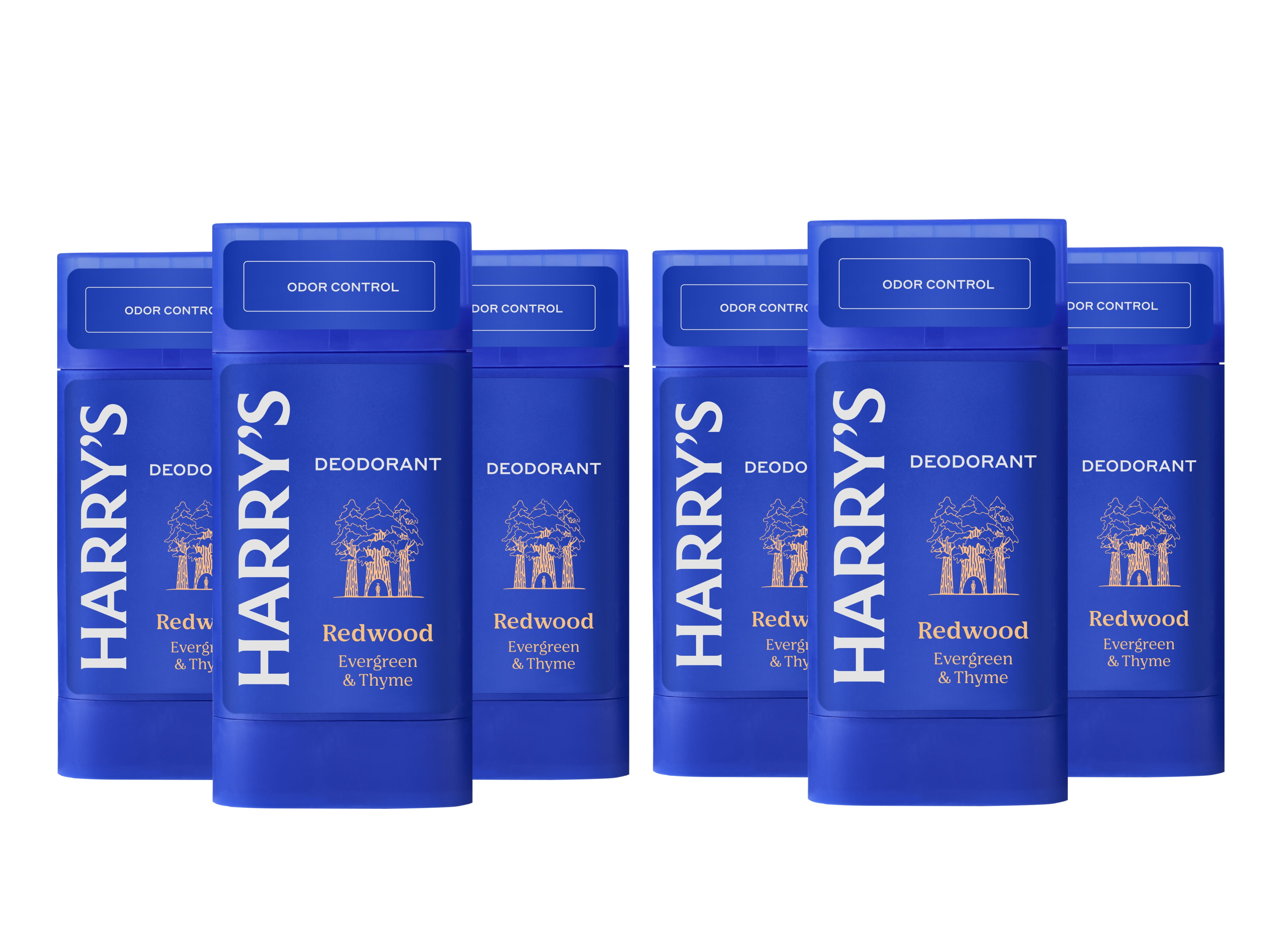 Harry's Men's Deodorant - Odor Control Deodorant - Aluminum-Free - Redwood (6 Pack)