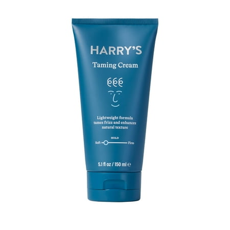Harry's Men's Taming Hair Cream, Soft Hold with Natural Finish, 5.1 fl oz