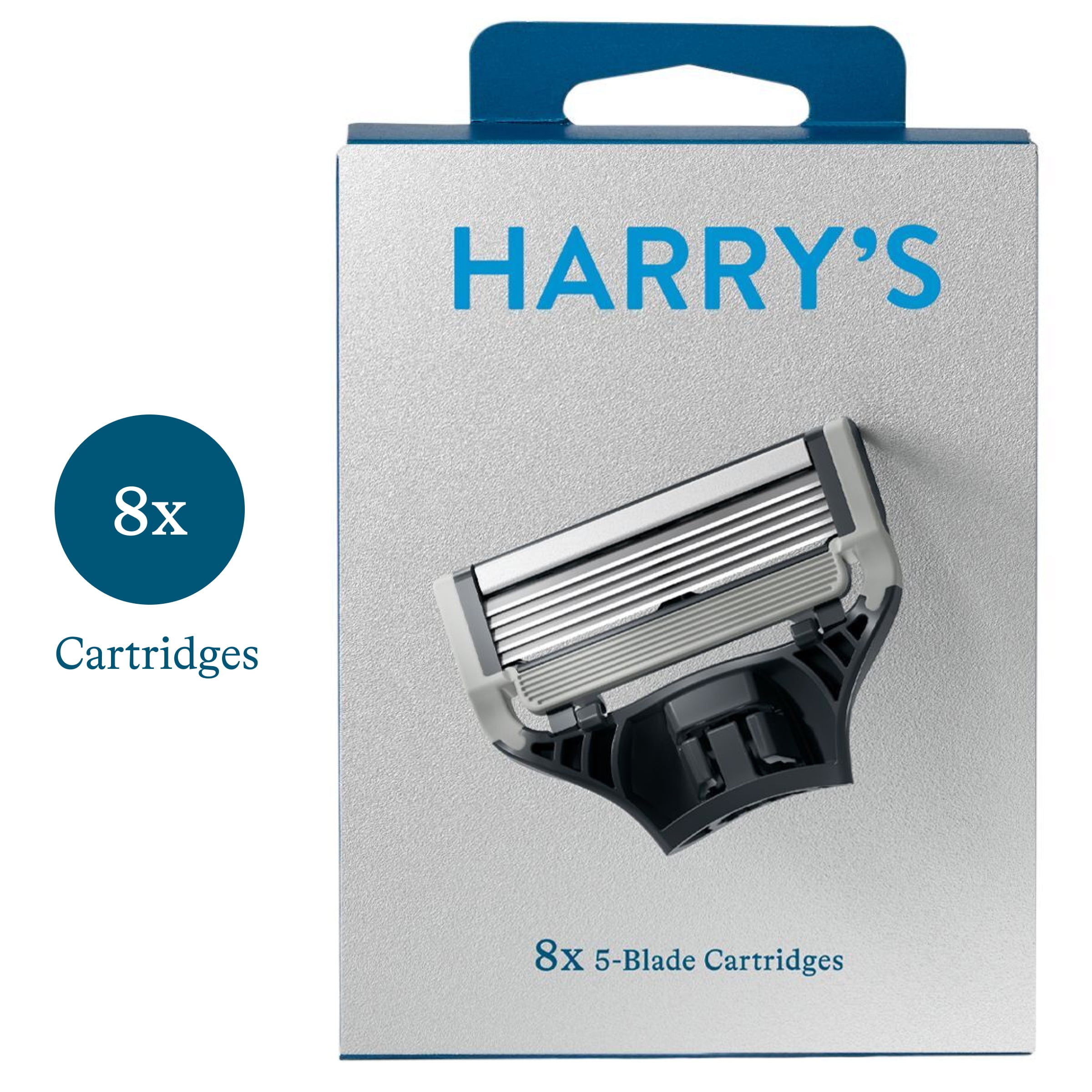 Harry's Men's Razor Blade Refill Cartridges, 8 Count