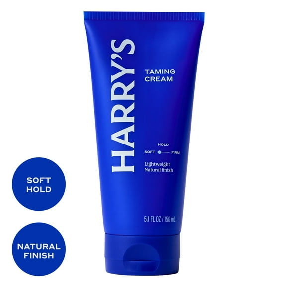 Harry's Men's Taming Hair Cream, Soft Hold with Natural Finish, 5.1 fl oz