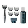 thumbnail image 1 of Harry's Razors for Men - Men's Razor Set with 5 Razor Blade Refills, Travel Blade Cover, 2 oz Shave Gel (Charcoal), 1 of 3
