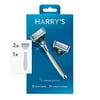 Harry's Shaving Razor for Men with 2 Razor Blade Refill Cartridges, Chrome Edition