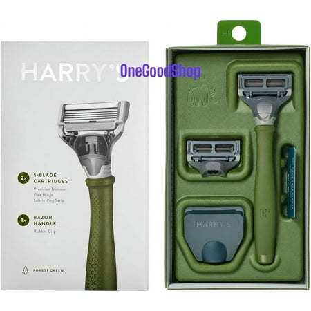 Harry's Truman Razor + 2 Blade - Forest Green Set
