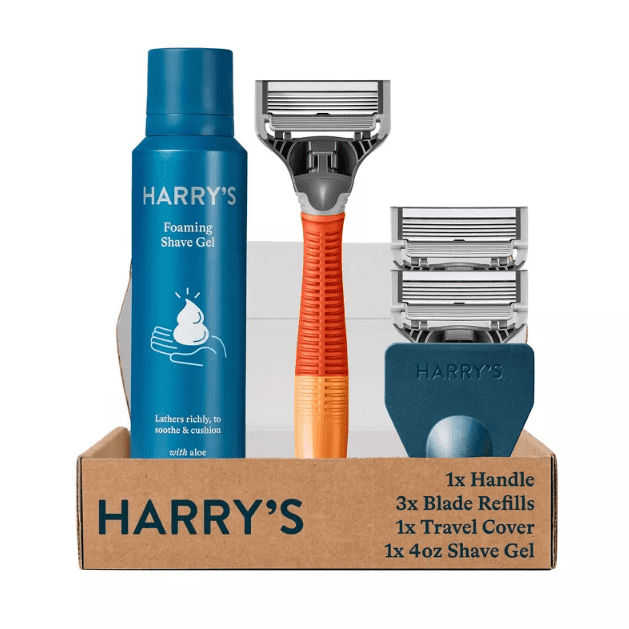 Harry's Truman Shaving Kit for Men with Razor Handle, 3 Cartridges, and ...