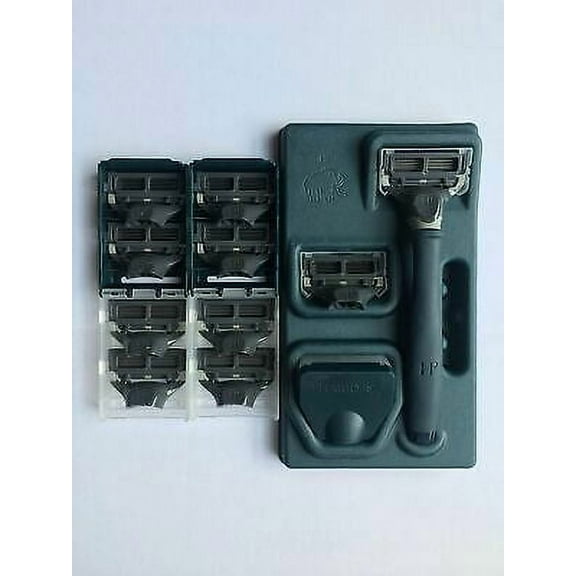 Harrys Mens Razor with 10 Razor Blades (Blue)