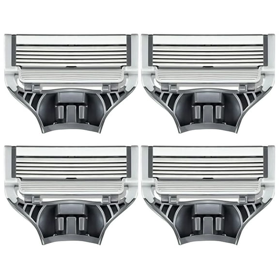 Harrys Razor Blades Refills, Harrys Razor, Harry'S Razor Blades Refills, Harrys, Razors Cover for Travel,, Mens Beard Manual Fixed Head Comfortable for Smooth Precise Clean Retro 5 Layered Male 4Pc