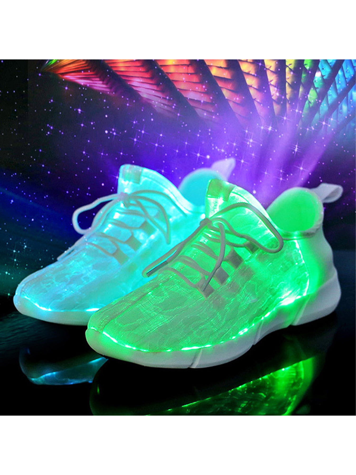 LUXUR LED Shoes Light Up Sneakers for Women Men Kids with USB Charging  Flash - Walmart.com
