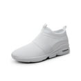 thumbnail image 1 of Harsuny Mens Jogging Comfortable Flats Breathable Slip On Non-slip Lightweight Comfort Shoe White 7.5, 1 of 9