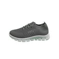 thumbnail image 1 of Harsuny WOMENS LADIES KNIT TRAINERS LACE UP SPORT SNEAKERS GYM RUNNING SHOES SIZE 4.5-11, 1 of 2