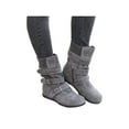 thumbnail image 1 of Harsuny Women's Ankle Booties Zip Up Bootie Combat Booties Mid Calf Boots, 1 of 4