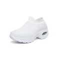thumbnail image 1 of Harsuny Womens Walking Shoes Sock Sneakers Comfortable Mesh Wedges Platform Shoe Slip On Air Cushion Running Tennis Shoes, 1 of 10