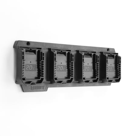 Hart 20 Volts 4-Slot Battery Holder- Compatible with HART Garage Storage System