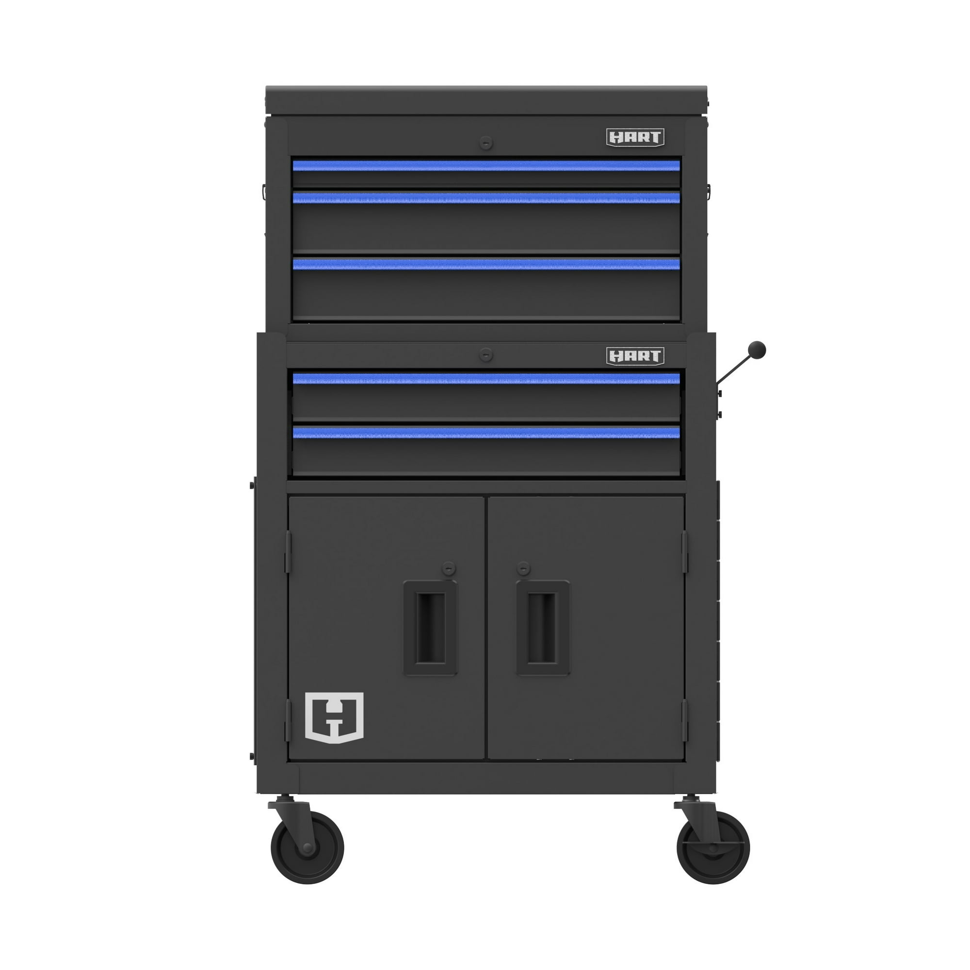 Hart 24-inch Steel Tool Chest Combo with Built-In Power Strip, 400 lb Capacity