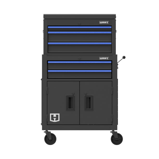 Hart 24-inch Steel Tool Chest Combo with Built-In Power Strip, 400
