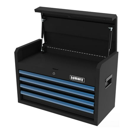 HART 26-Inch 4-Drawer Heavy-Duty Steel Tool Chest, Locking Garage Storage Organizer